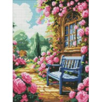 Mozaic cu diamante Ideyka Flower Garden 30x40cm (AMO8140) 