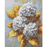 Алмазная мозаика Ideyka Golden Hydrangea 40x50cm (AMO8253) 