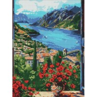 Mozaic cu diamante Ideyka Mountain Pier 40x50cm (AMO8095)