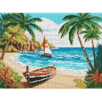Mozaic cu diamante Ideyka Ocean Coast 30x40cm (AMO8137) 