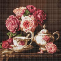 Алмазная мозаика Ideyka Roses In The Dark 40x40cm (AMO8344) 