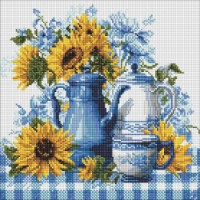 Алмазная мозаика Ideyka Sunlit Coffee 40x40cm (AMO8342) 