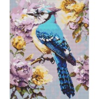 Алмазная мозаика Ideyka The Jay In Peonies 40x50cm (AMO8294) 