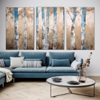 Картина ArtShop Birches Triplych 60x90cm (SET558-XL-L)