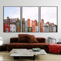 Картина ArtShop Multicolored Houses Triptych 40x60cm (SET565-M-L)