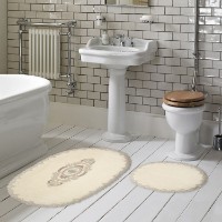 Set de covorașe de baie L'Essentiel Selonya Oval Cream