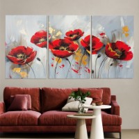 Картина ArtShop Red Poppy Triplych 40x60cm (SET554-XL)