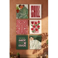 Set de 6 tablouri Wallity Art6Cnvset1 20x30cm
