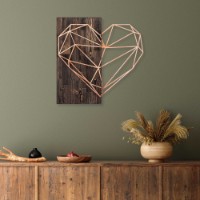Panou decorativ Wallity Heart Copper