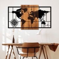 Panou decorativ Wallity World Map 1-L