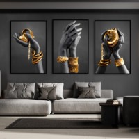 Pictură ArtShop Gold Jewelry Triptych 30x45cm (SET452-L)