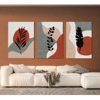 Картина ArtShop Leaves in Boho Style Triptych 30x45cm (SET378)