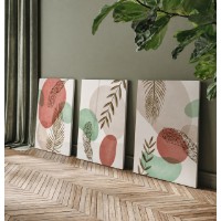 Картина ArtShop Leaves in Boho Style Triptych 60x90cm (SET358-XL-L)