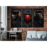 Картина ArtShop Modern Monkeys Triptych 60x120cm (SET171-ML)