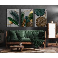 Pictură ArtShop Tropical Leaves Triptych 40x60cm (SET445-XL)
