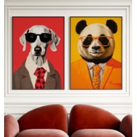Картина ArtShop Stylish Animals Diptych 30x45cm (SET546-L)