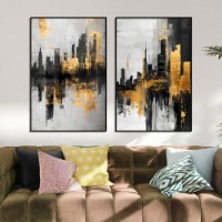 Pictură ArtShop The Buildings of The City Diptych 40x60cm (SET526-M-PL)