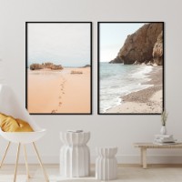 Pictură ArtShop The Sea and The Rocks Diptych 60x90cm (SET584-LL-L)