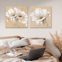 Картина ArtShop White Flowers Diptych 40x40cm (SET221)