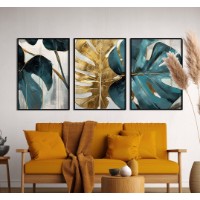 Pictură ArtShop Tropical Leaves Triplych 30x45cm (SET505-M)