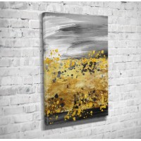 Pictură ArtShop Yellow-Gray Abstraction 40x60cm (PA34-L-PL)