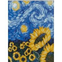 Алмазная мозаика Strateg Подсолнухи 30X40cm  (57283)