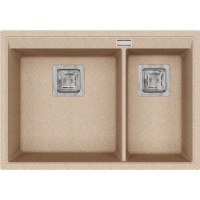 Chiuvetă de bucătărie Aquasanita Helika Delicia SQD150 Beige