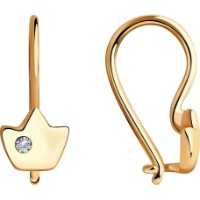 Cercei din aur rosu cu diamante Casa Bosco 1021451 1,03g