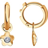 Cercei din aur rosu cu diamante Casa Bosco 1021499 1,72g