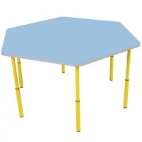 Măsuță pentru copii Tisam Yellow/Light Blue (0307)