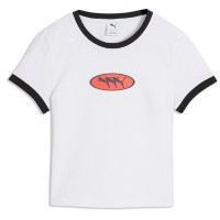 Tricou de dame Puma Future Archive Graphic Ringer Puma White, s.XS