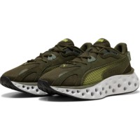 Adidași pentru bărbați Puma Softride Frequence Moss Veil/Lime Squeeze/Puma Black, s.44