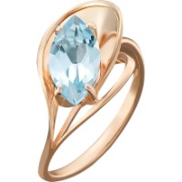 Inel din aur rosu cu topaz Platina 01-4924-00-201-1110-46 3,02g s.16,5