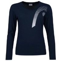 Женский лонгслив Head Club 22 Linda LS Women XS Dark Blue