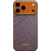 Чехол Pitaka Edge Breath of Veins iPhone 17 Pro Burning Orange-01 (BV1701P)