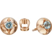 Cercei din aur rosu cu topaz Platina 02-5389-00-201-1110 1,36g