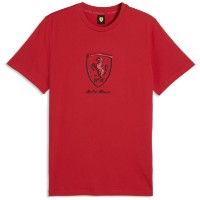 Tricou bărbătesc Puma Ferrari Tonal Shield Rosso Corsa, s.S