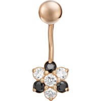 Пирсинг из красного золота с цирконием Platina 06-0716-00-403-1110-23 1,87g