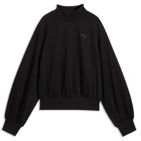 Женская толстовка Puma Her Relaxed Mock Neck Crew Puma Black, s.XL