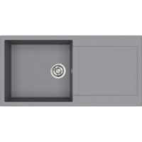 Chiuvetă de bucătărie Aquasanita Helika Tesa SQT103 Alumetallic