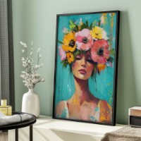 Картина ArtShop Girl With A Flower Crown 40x60cm (PGL565-L-L)