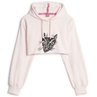 Женская толстовка Puma Lemlem Cropped Longsleeve Frosty Pink, s.S