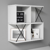 Raft de perete Hanah Home Extra White