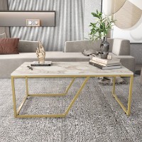Журнальный столик Hanah Home Wendy White Gold