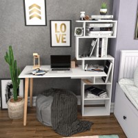 Masa de birou Hanah Home Vina White
