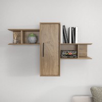 Настенная полка Hanah Home Olida Walnut
