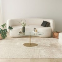 Măsuţă cafea Hanah Home Porto Transparent Gold