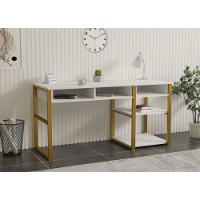 Письменный стол Hanah Home Emro White Gold
