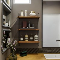 Настенная полка Hanah Home Pulalis Walnut