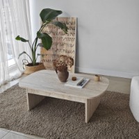 Măsuţă cafea Hanah Home Theseus Travertine